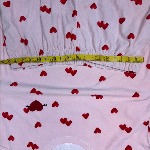Carter’s 2 Piece Fleece Pink Heart Print Pajamas Size XL. #001L - Picture 13 of 14